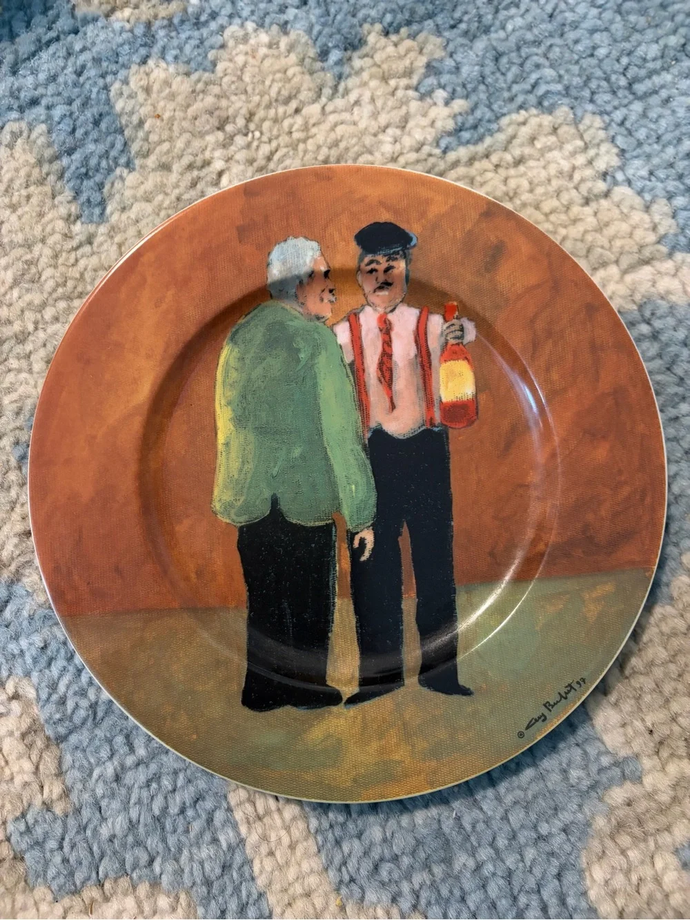 Tuscan Storefronts by Guy Buffet, Serving dish and plates